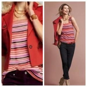 Cabi Striped Banded Cami Tank Style #3448 Womens S